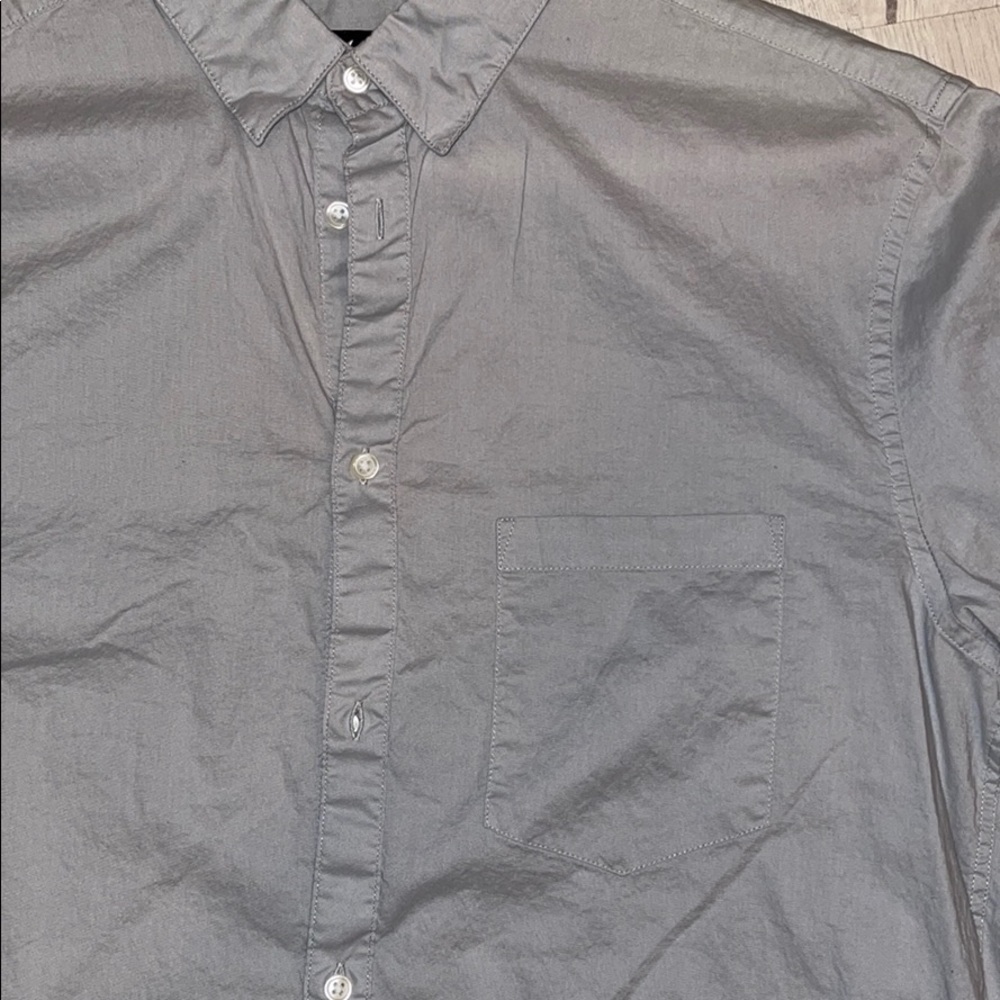 Comfy Grey Button Down - image 2